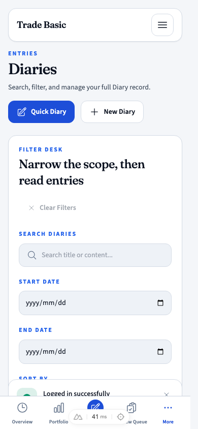 Diary Library
